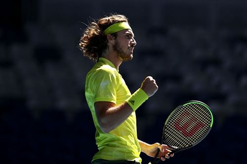 Stefanos Tsitsipas at the 2021 Australian Open.