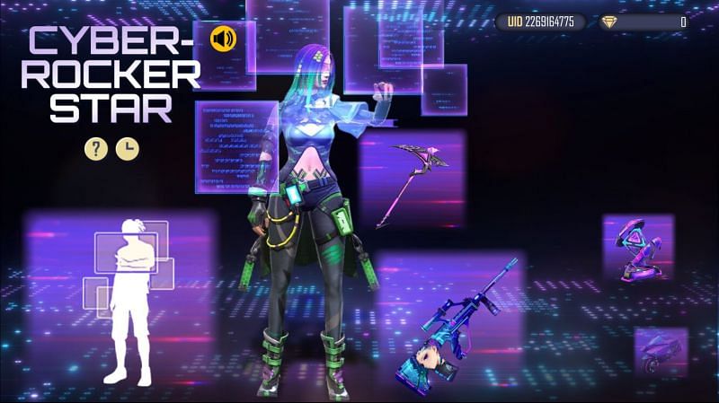 The Cyber Rocker Star event will be available until 19 September 2021 (Image via Free Fire)