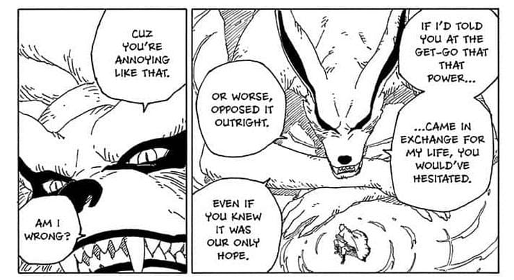 Kurama lies to Naruto about Baryon Mode (Image via Fandomwiki)