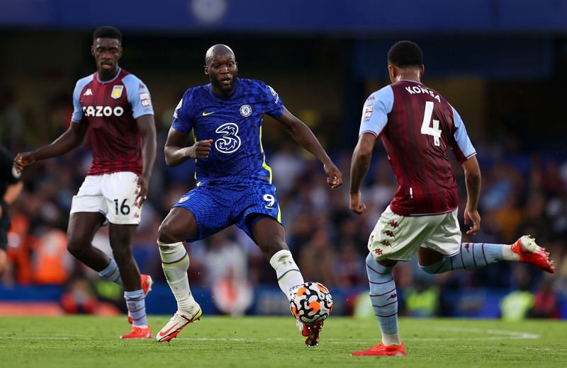 Romelu Lukaku in action for Chelsea