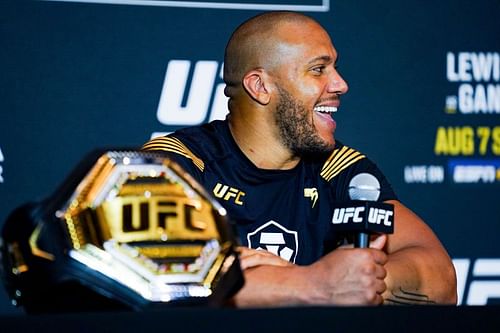 Ciryl Gane won the interim heavyweight title at UFC 265