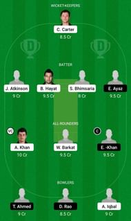 KCC vs DLSW Dream11 Team 1