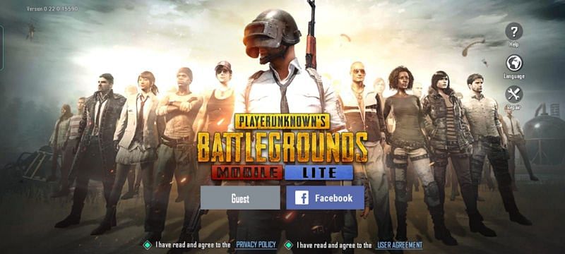 Users can press the &quot;Guest&quot; option to try out the PUBG Mobile Lite beta (Image via PUBG Mobile Lite)