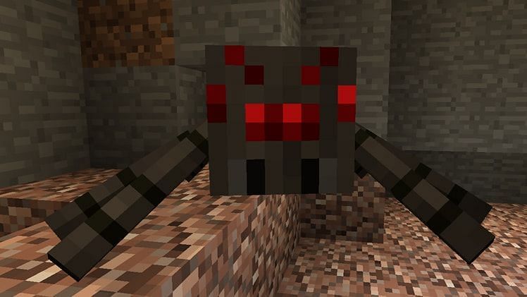 Spiders are pretty common in the Overworld (Image via Minecraft)