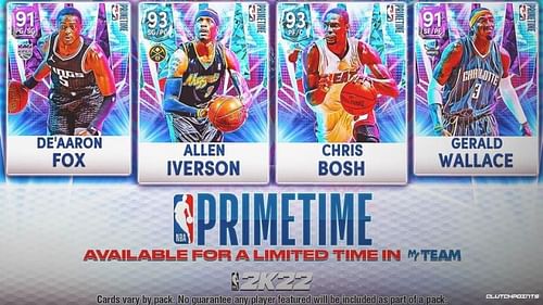 NBA 2K22 added the Prime Time 3 pack yesterday. (Image via NBA 2K22)