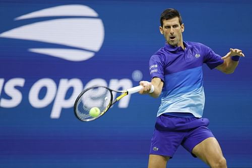 Novak Djokovic during his match against Holger Rune