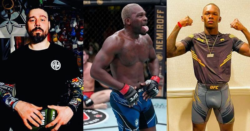 Dan Hardy, Derek Brunson and Israel Adesanya [Images via Instagram at @danhardymma, @derekbrunson and @stylebender]