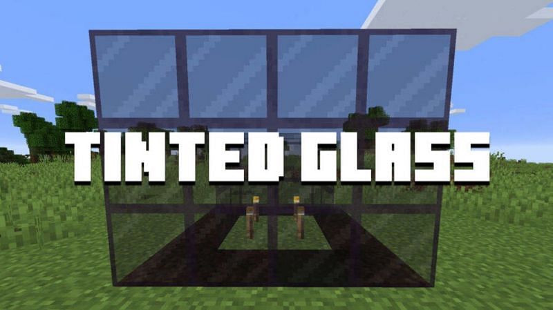 Tinted glass presents new capabilities in decoration as well as creating spawners (Image via Mojang)