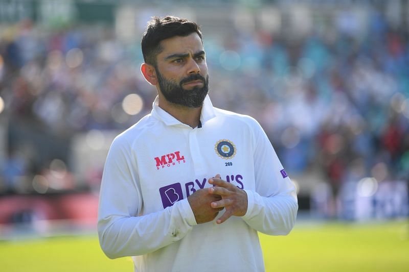 Virat Kohli looks on after India&#039;s win at The Oval.