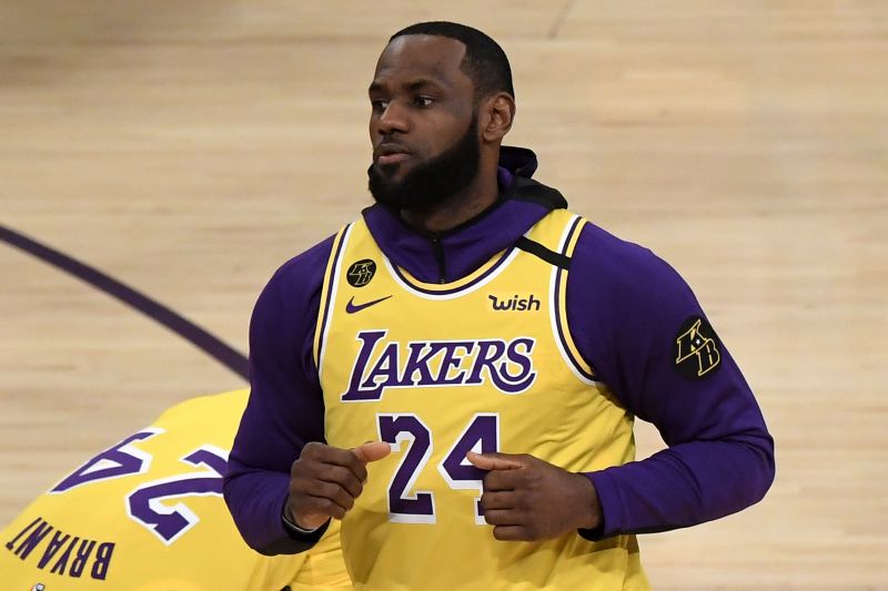 &lt;a href=&#039;https://www.sportskeeda.com/basketball/lebron-james&#039; target=&#039;_blank&#039; rel=&#039;noopener noreferrer&#039;&gt;LeBron&lt;/a&gt; James warms up ahead of a game