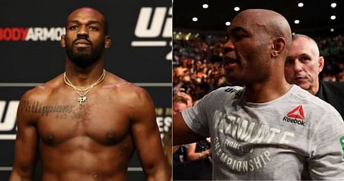 Jon Jones (left) and Anderson Silva (right)