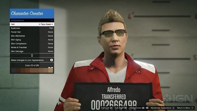 Character creation in GTA Online (Image via Youtube)