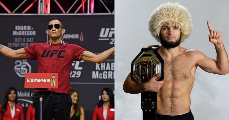 Tony Ferguson (left), Khabib Nurmagomedov (right) [Picture Courtesy: @khabib_nurmagomedov via Instagram]