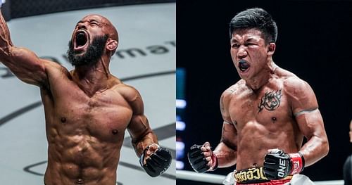 Demetrious Johnson (left) Rodtang Jitmuangnon (right)