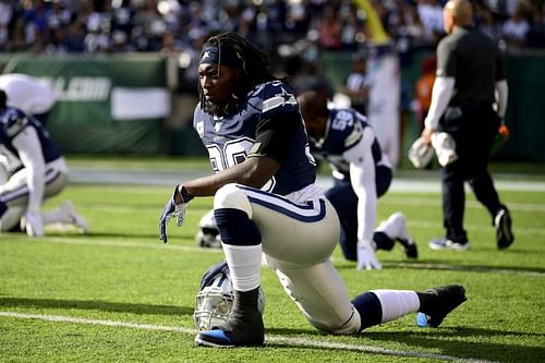 Dallas Cowboys defensive end Demarcus Lawrence suffered a fractured foot in practice