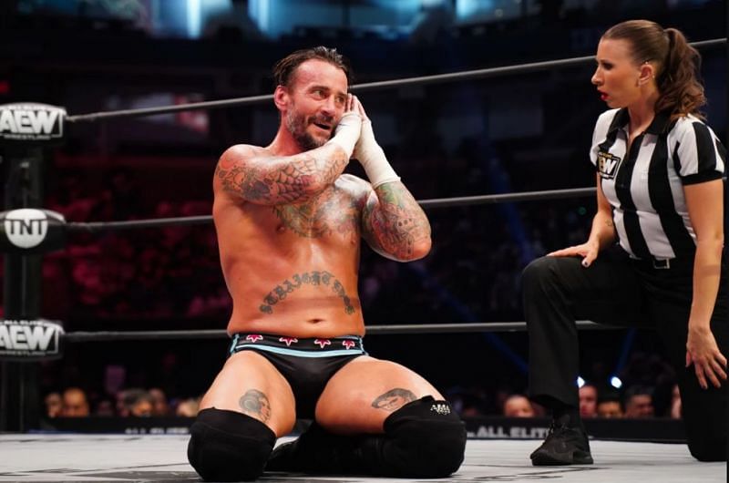 CM Punk at AEW Grand Slam.