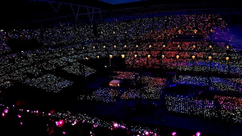 In June 2019, BTS sold out the Wembley stadium in 90 minutes (Image via Twitter/Azharkth)