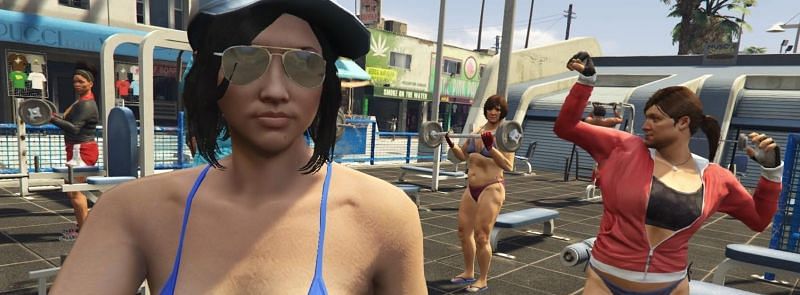 GTA Online players can&#039;t lift weights to train their Strength stat (Image via Rockstar Games)