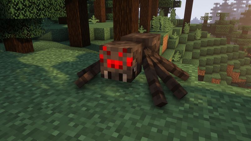 A spider in the game (Image via Minecraft)
