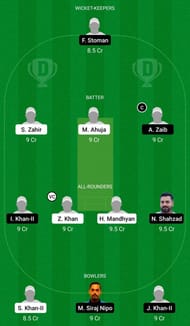 Dream11 Team for Hungary vs Portugal - European Cricket Championship (ECS) T10 2021.