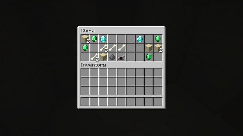 Diamonds in a chest (Image via Minecraft)