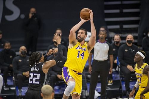 Marc Gasol with the LA Lakers in 2021 [Source: Los Angeles Times]