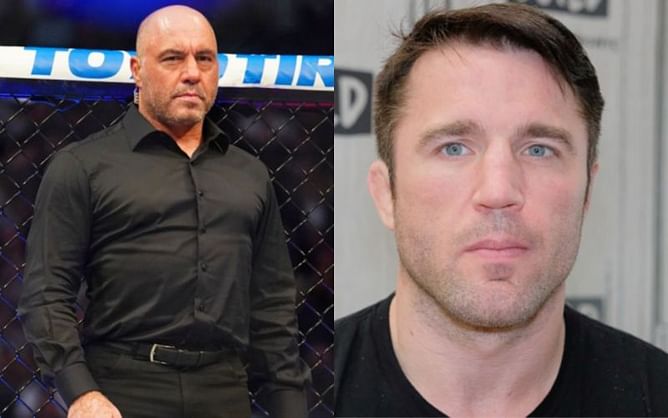 Watch: Chael Sonnen hilariously asks Joe Rogan to give him his "iconic black shirt" in case "something happens" to him