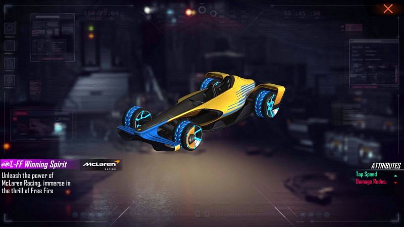 This car skin will be provided to the players at no cost in Free Fire (Image via Free Fire)