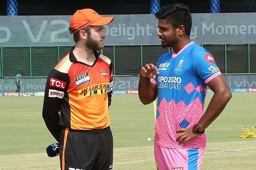 Kane Williamson and Sanju Samson. Pic: IPLT20.COM