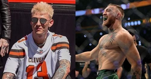 Machine Gun Kelly (left) & Conor McGregor (right)