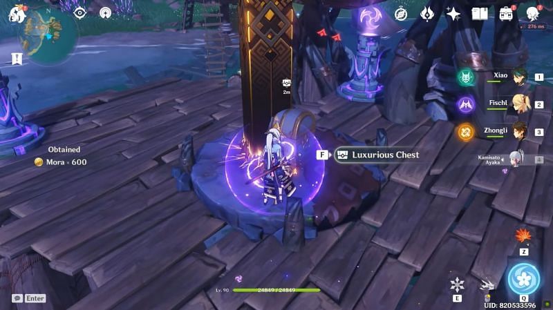 Defeat the enemy after lighting up Electro totems to spawn Luxurious Chest (Image via WoW Quest, Youtube)