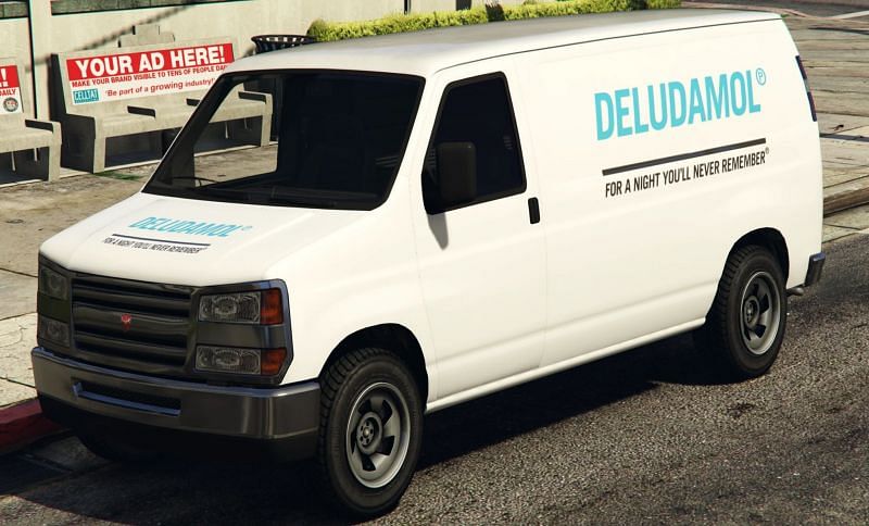 Here is what a Deludamol van looks like (Image via Rockstar Games)