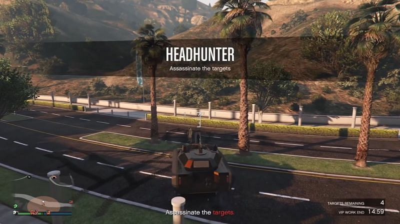 Headhunter is the recommended as it is the easiest to access (Image via Rockstar Games)