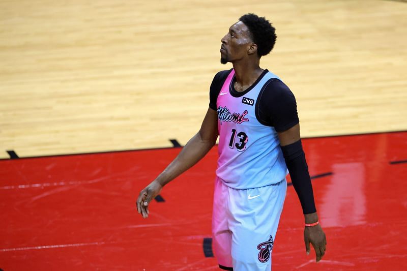 Bam Adebayo during Miami Heat v Houston Rockets