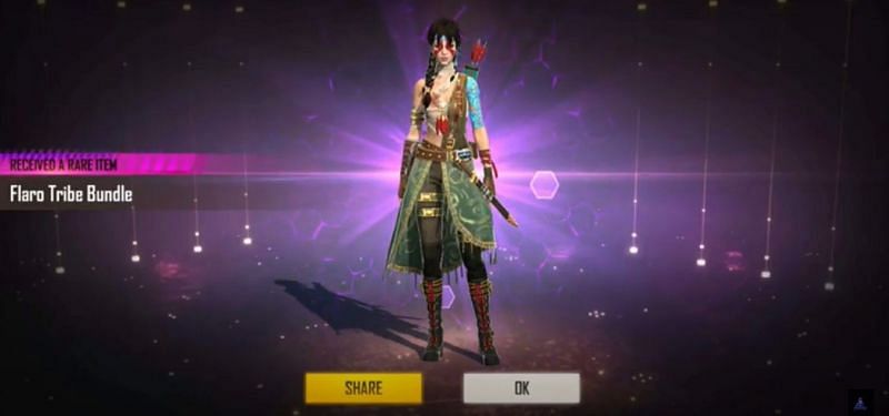 Flaro Tribe Bundle is the Grand Prize of the new Diamond Royale (Image via Free Fire)