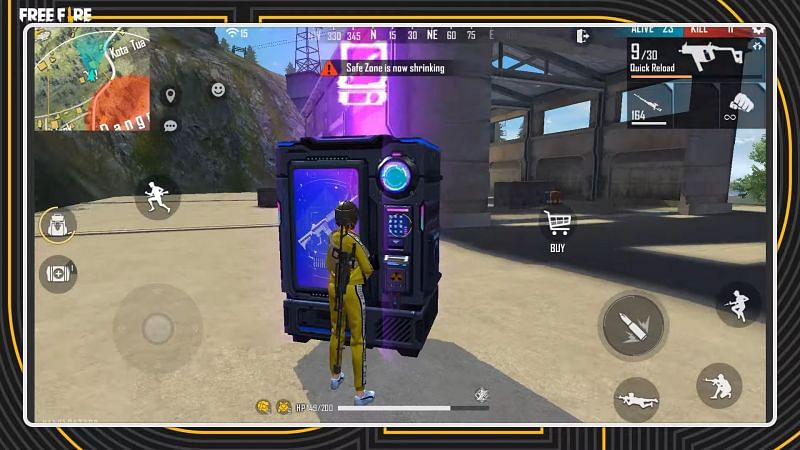 This Vending Machine will provide exclusive drops (Image via Free Fire)