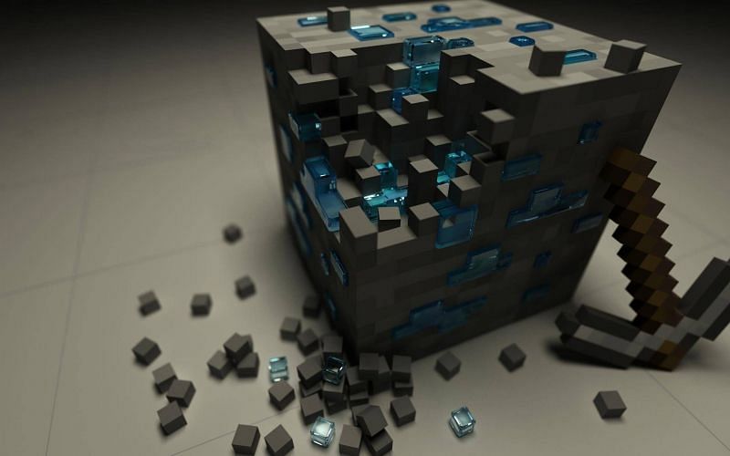 A precious diamond block (Image via Minecraft)