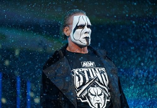 AEW superstar Sting making his entrance