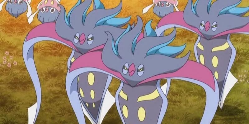 Inkay and Malamar as they appear in the anime (Image via The Pokemon Company)