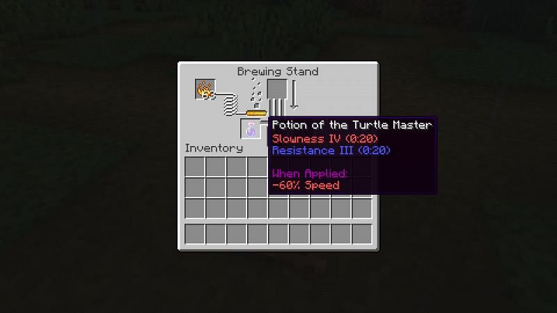 Potion of the Turtle Master (Image via Minecraft)