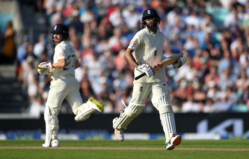 Rory Burns (left) and Haseeb Hameed forged an unbeaten 77-run stand in the final session of Day 4