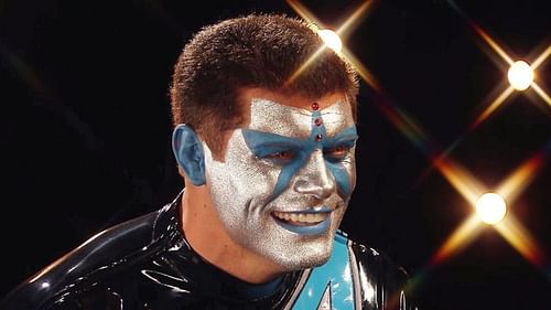 Cody Rhodes cuts a promo as Stardust in WWE