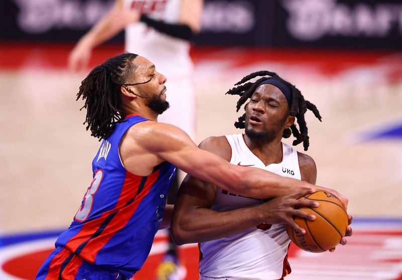 NBA 2020-21: Miami Heat v Detroit Pistons