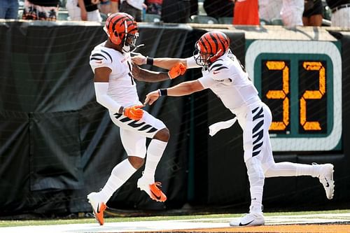 Joe Burrow and Ja'Marr Chase of the Cincinnati Bengals