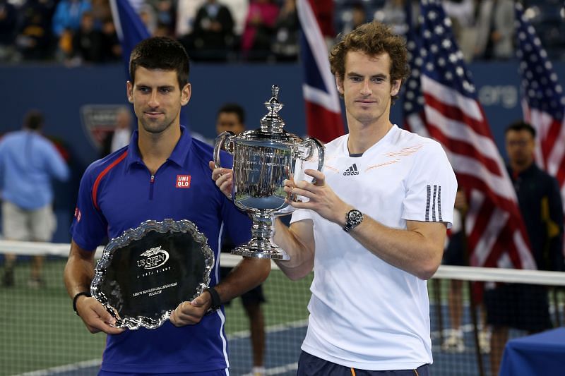 Andy Murray beat Novak Djokovic in five sets to clinch the 2012 US Open title
