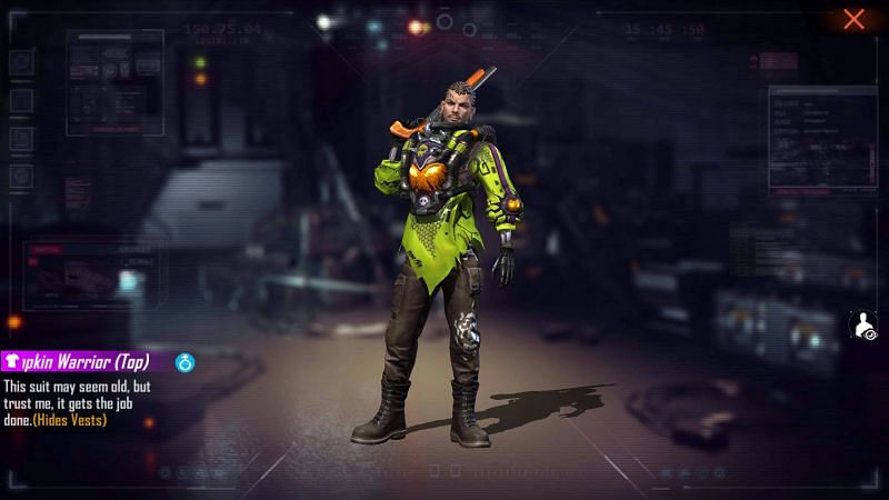Pumpkin Warrior top is the reward for one code (Image via Free Fire)