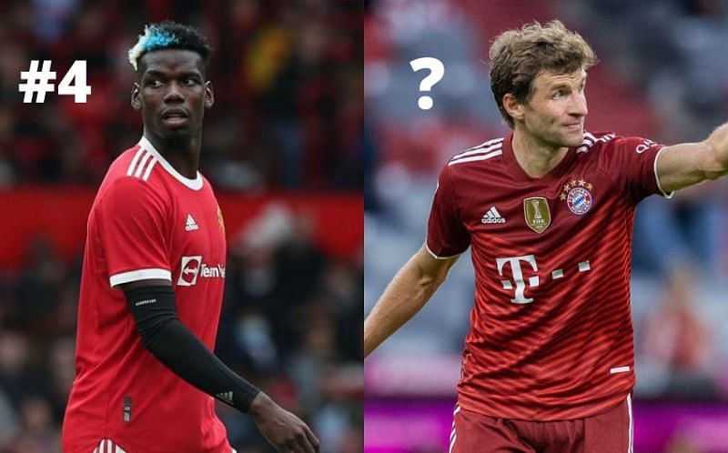 Manchester United&#039;s Paul Pogba and Bayern Munich&#039;s Thomas Muller