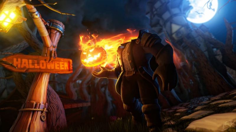 A promotional image for the Headless Horseman bundle. (Image via Roblox Corporation)