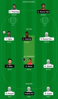 Dream11 Team for Bhairahawa Gladiators vs Biratnagar Warriors - Everest Premier League T20 2021.