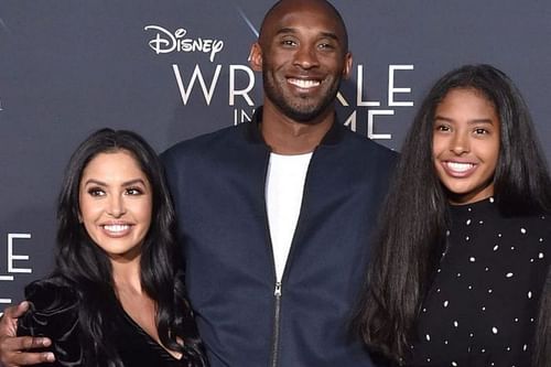 Natalia Bryant (right) with her late father Kobe Bryant